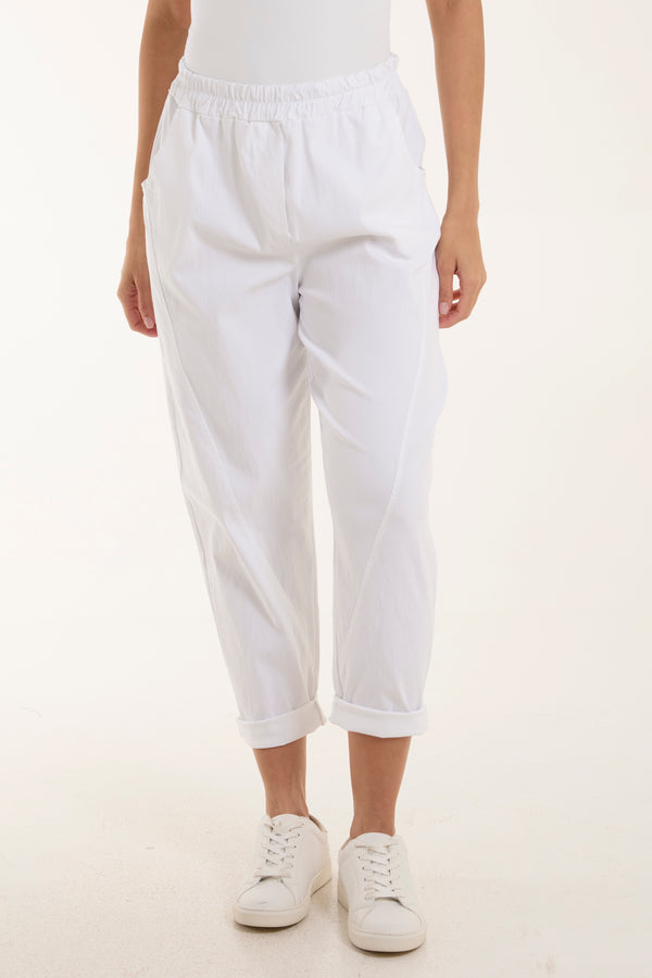 Qed London Washed Relaxed Fit Magic Trousers