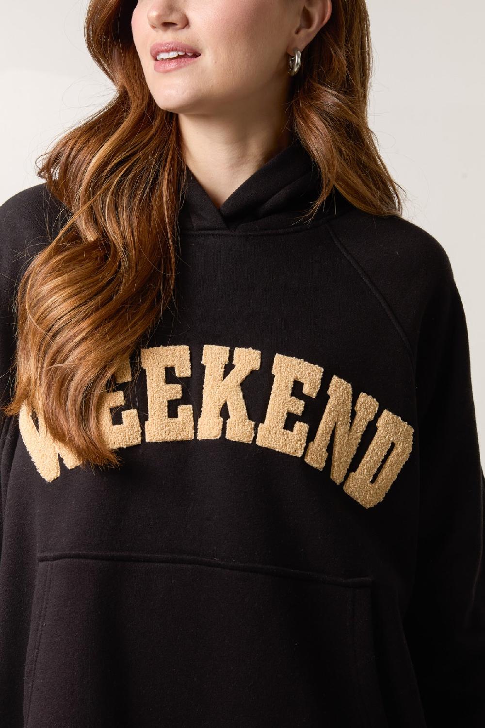 Qed London 'Weekend' Applique Hoodie & Legging Set