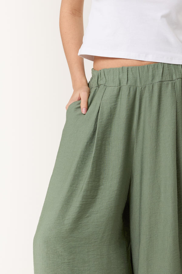 Qed London Wide Leg Pockets Palazzo Trousers