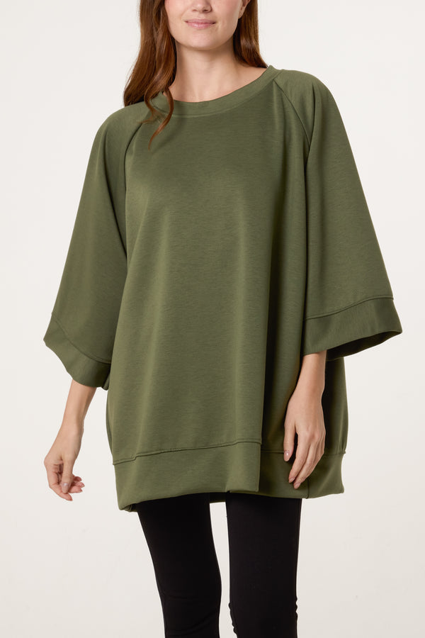 Qed London Wide Sleeve Soft Touch Sweatshirt