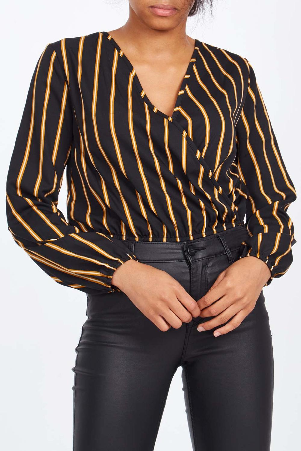 Qed London Wrap Front Bodysuit