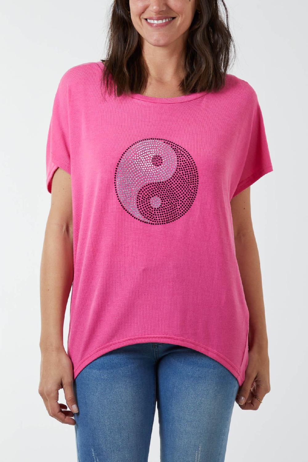 Qed London Yin & Yang Diamante Top