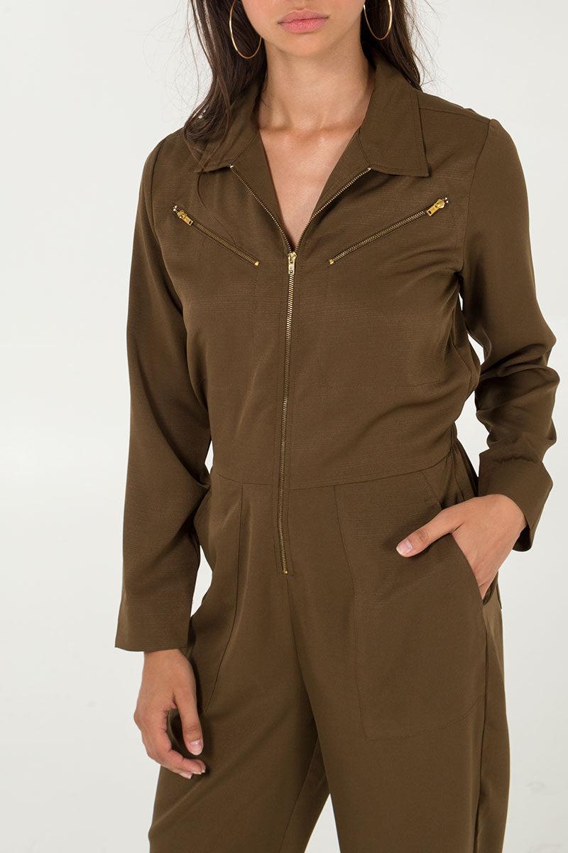 Qed London Zip Pocket Boilersuit