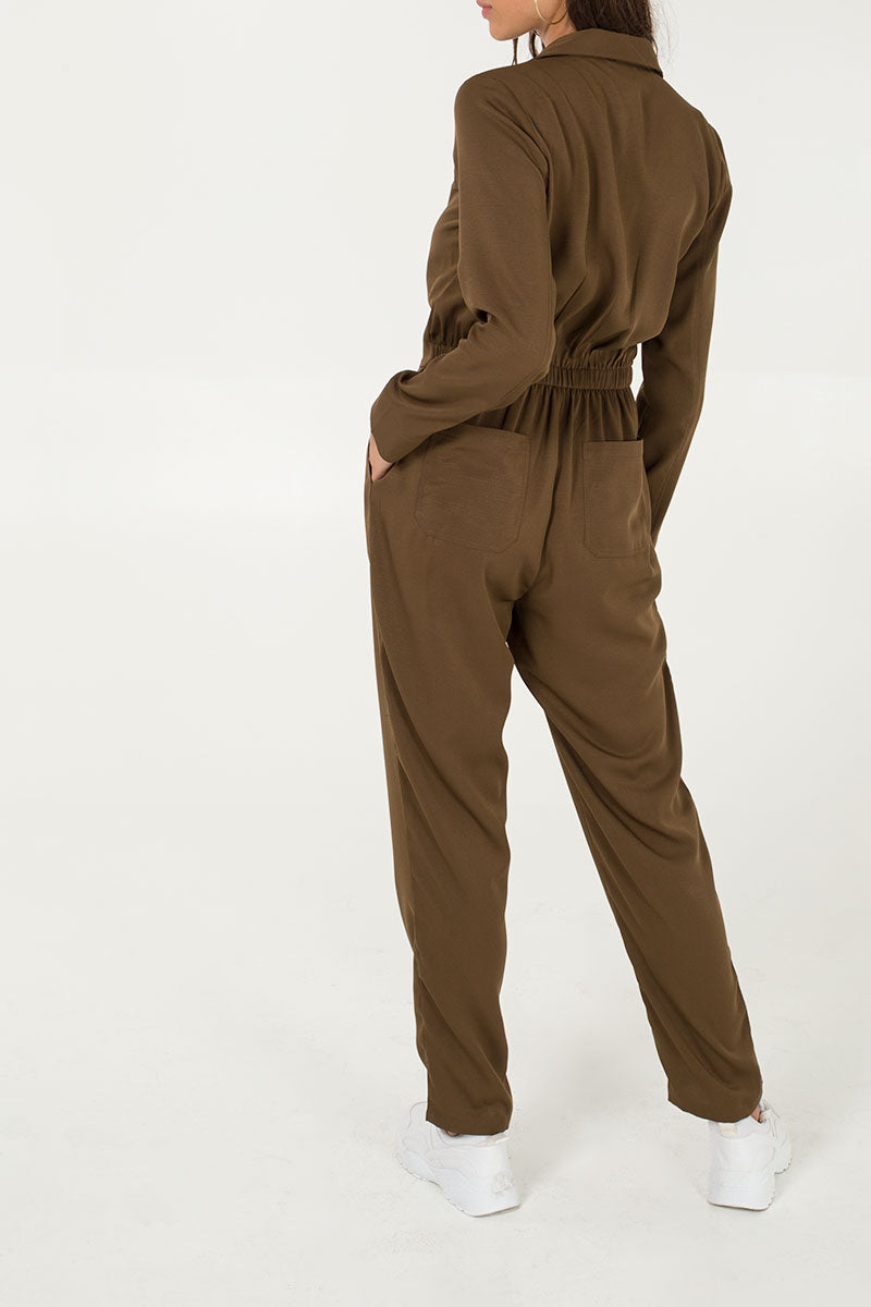 Qed London Zip Pocket Boilersuit