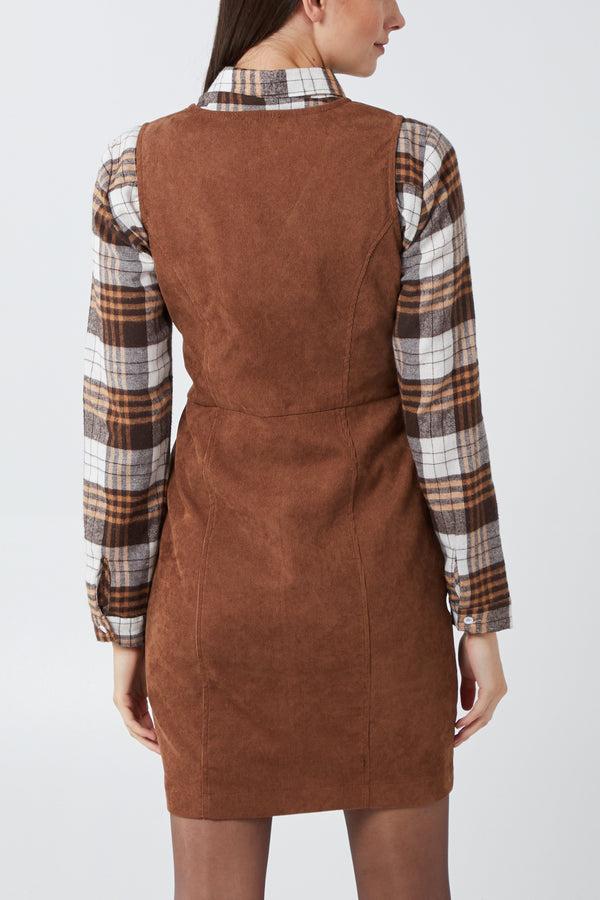 Qed London Zip Through Cord Dress