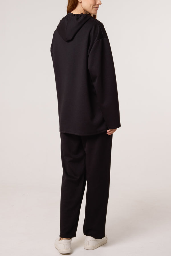 Qed London Zip Up Hoodie & Matching Trousers Set