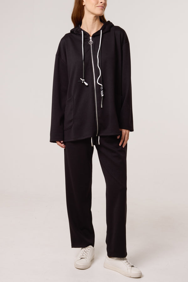 qed london Zip Up Hoodie & Matching Trousers Set