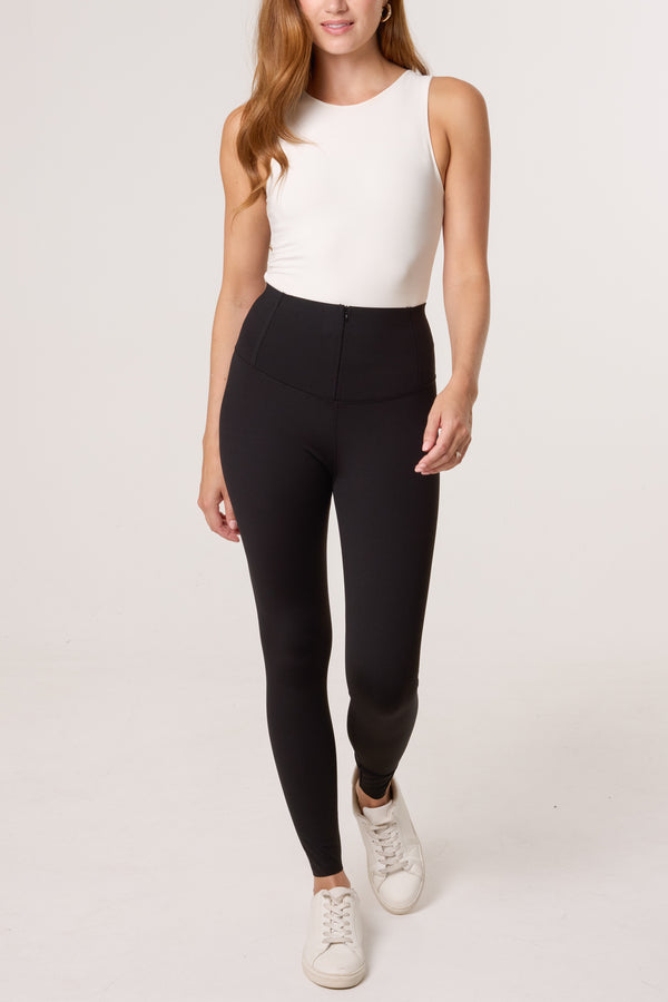 Qed London Zipper Waistband Legging