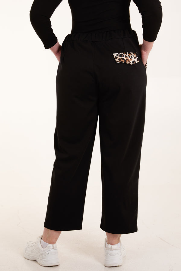 Qed London Relaxed Fit Leopard Detail Tracksuit (Extra Large)