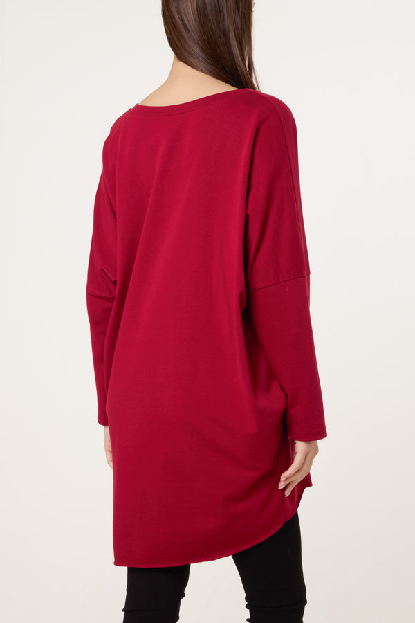 Qed London Sparkling Festive Decorations Sweat Dress