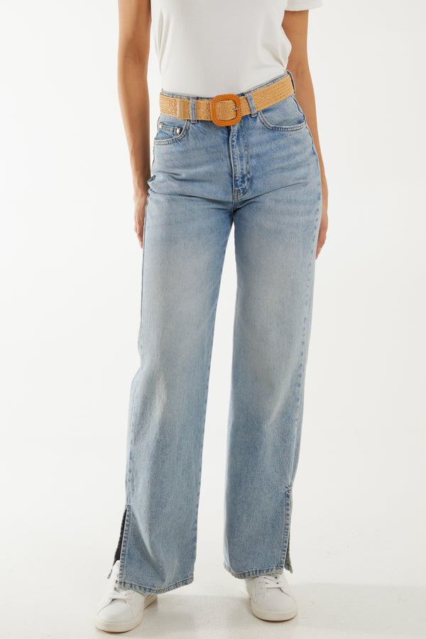 Qed London Square Buckle Stretchy Waist Braided Belt