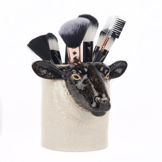 Quail Ceramics Black Faced Suffolk Sheep Pencil Pot
