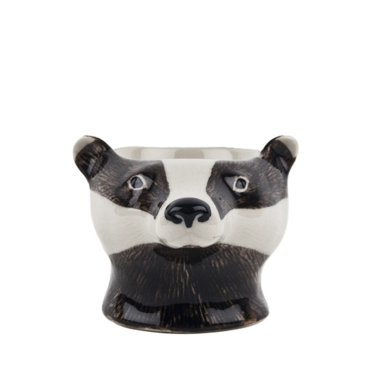 quail ceramics Badger Face Egg Cup