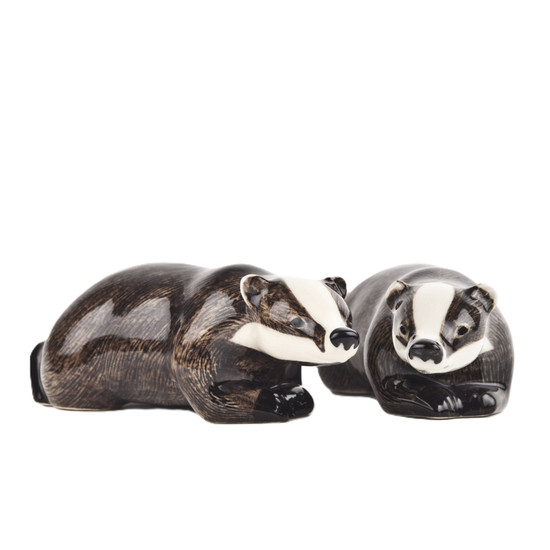 Quail Ceramics Badger Figures (2)