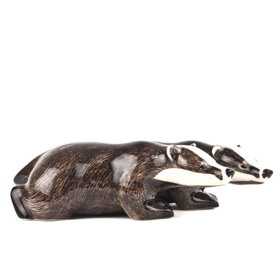 Quail Ceramics Badger Figures (2)