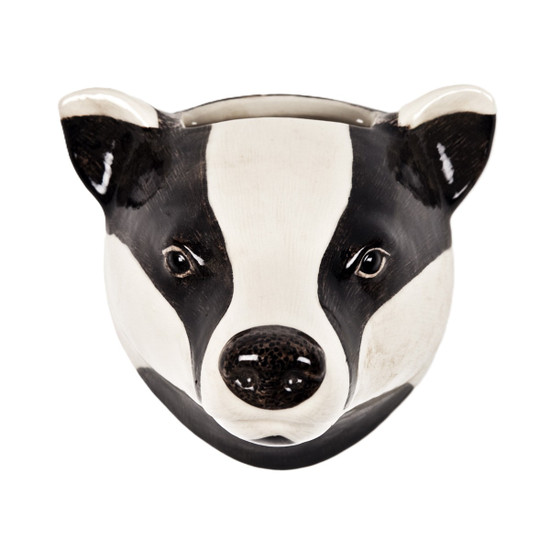 Quail Ceramics Badger Wall Vase