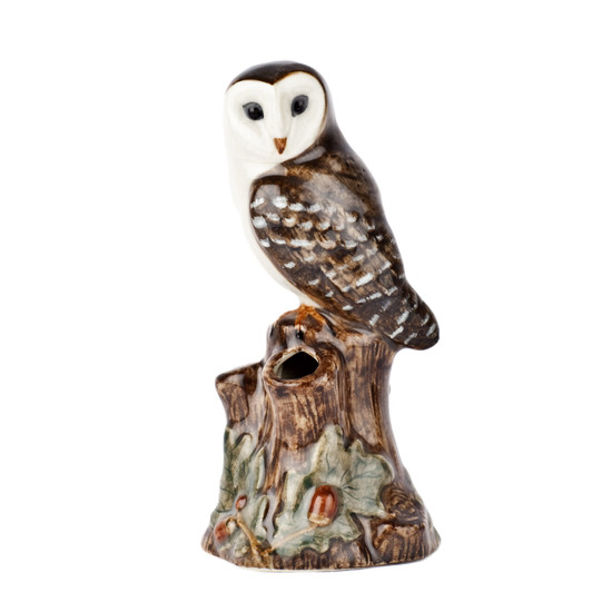 Quail Ceramics Barn Owl Bud Vase