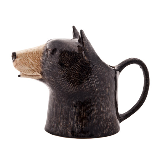 Quail Ceramics Black Bear Jug Medium