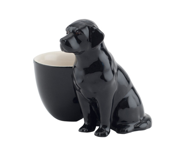 Quail Ceramics Black Labrador Egg Cup