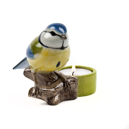 Quail Ceramics Blue Tit Tea Light Holder
