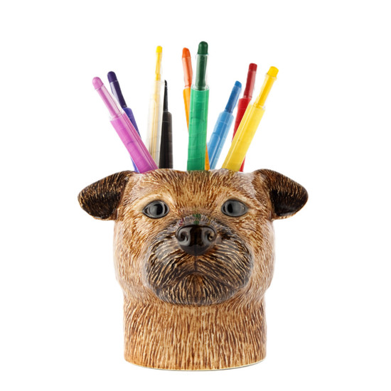 Quail Ceramics Border Terrier Pencil Pot