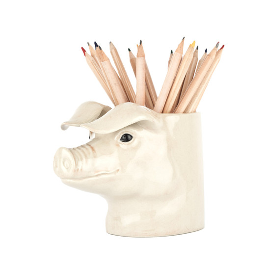 Quail Ceramics British Lop Pig Pencil Pot