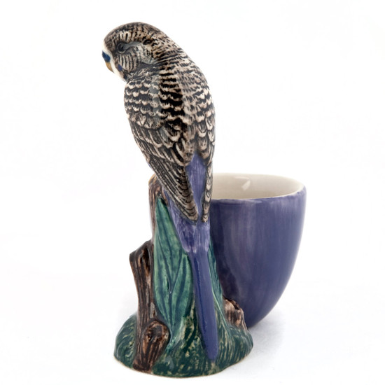 quail ceramics Budgerigar Egg Cup Violet
