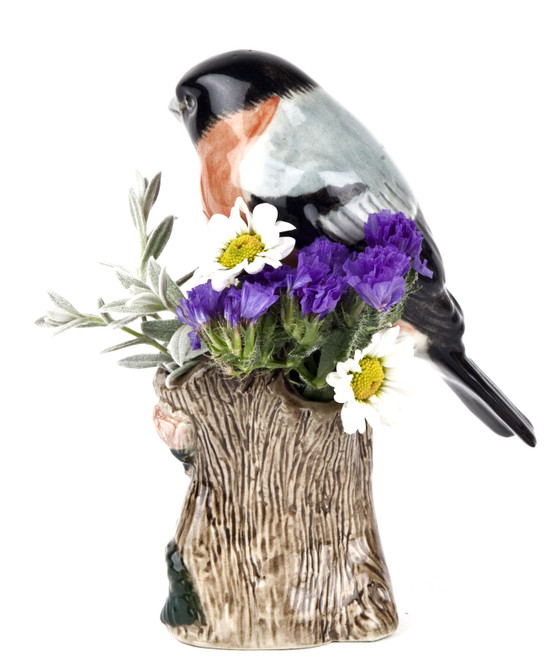 Quail Ceramics Bullfinch Bud Vase