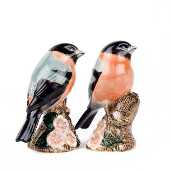 Quail Ceramics Bullfinch Figures (2)
