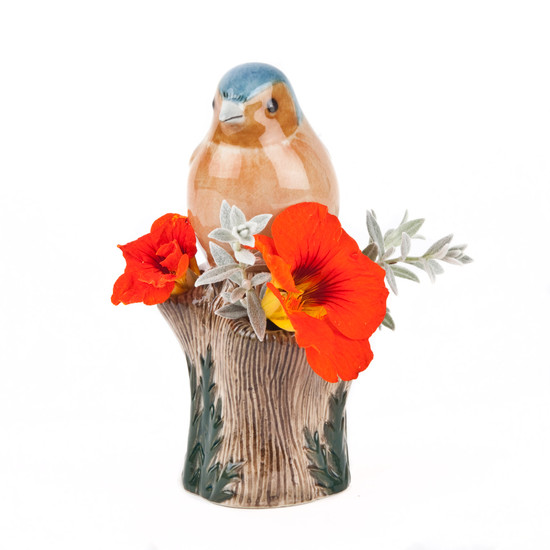 quail ceramics Chaffinch Bud Vase