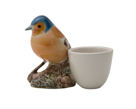 Quail Ceramics Chaffinch With Egg Cup