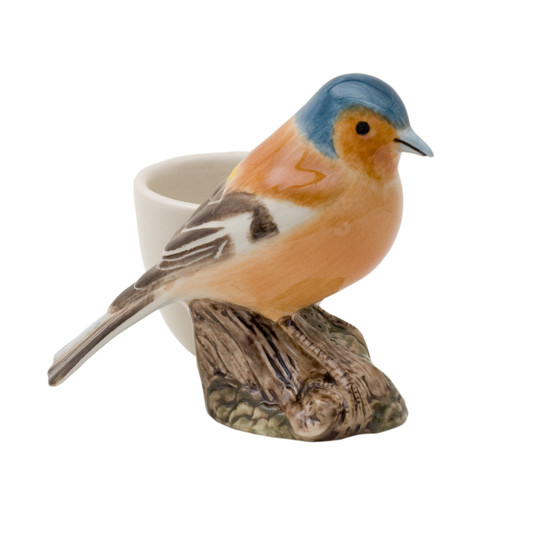 quail ceramics Chaffinch With Egg Cup