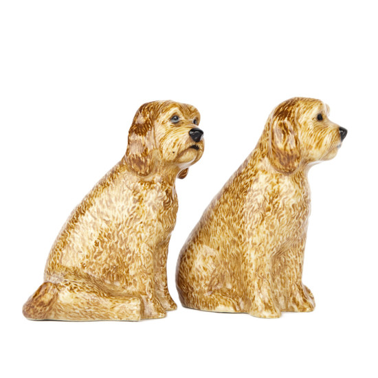 Quail Ceramics Cockapoo Salt And Pepper Apricot
