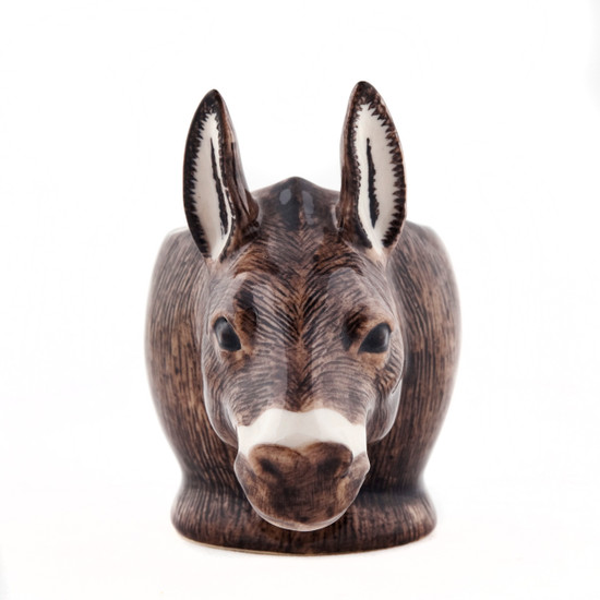 quail ceramics Donkey Face Egg Cup Brown