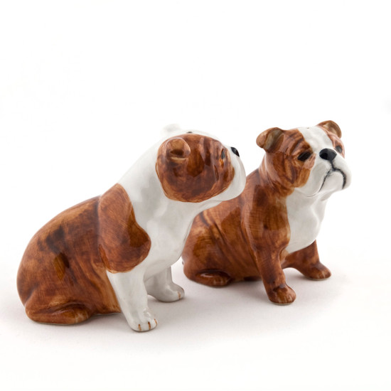 Quail Ceramics English Bulldog Salt And Pepper
