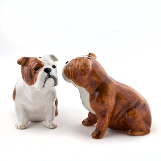 Quail Ceramics English Bulldog Salt And Pepper