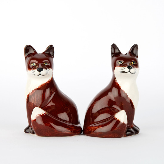 quail ceramics Fox Salt and Pepper