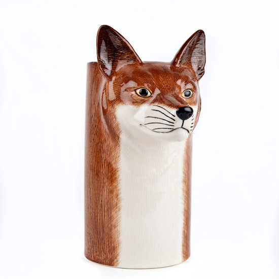 Quail Ceramics Fox Utensil Pot