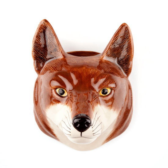 Quail Ceramics Fox Wall Vase Large