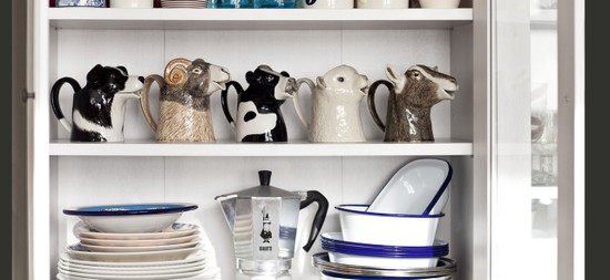 Quail Ceramics Friesian Cow Jug Large