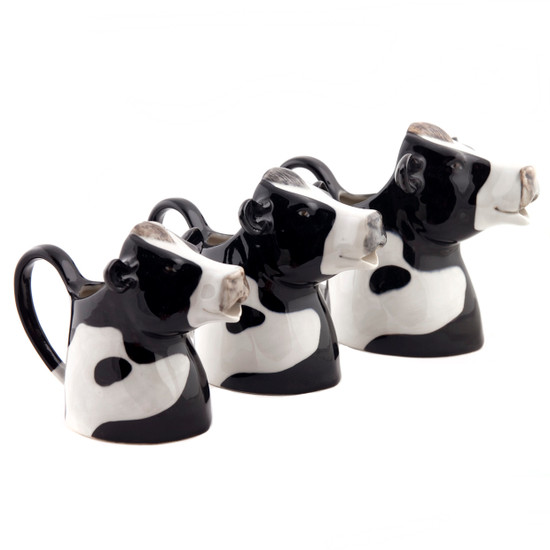 Quail Ceramics Friesian Cow Jug Small