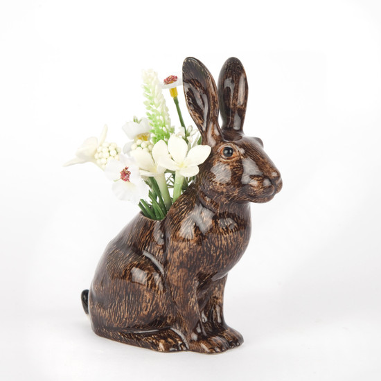 quail ceramics Hare Bud Vase