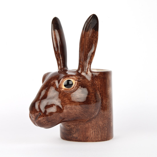 Quail Ceramics Hare Pencil Pot