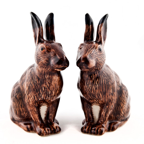 Quail Ceramics Hare Salt And Pepper
