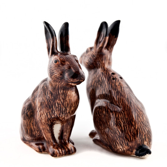 quail ceramics Hare Salt and Pepper