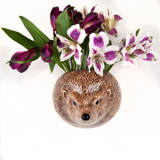 Quail Ceramics Hedgehog Wall Vase Small