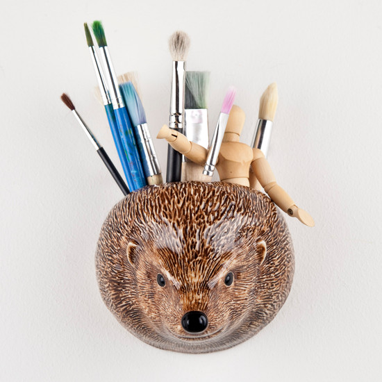Quail Ceramics Hedgehog Wall Vase Small