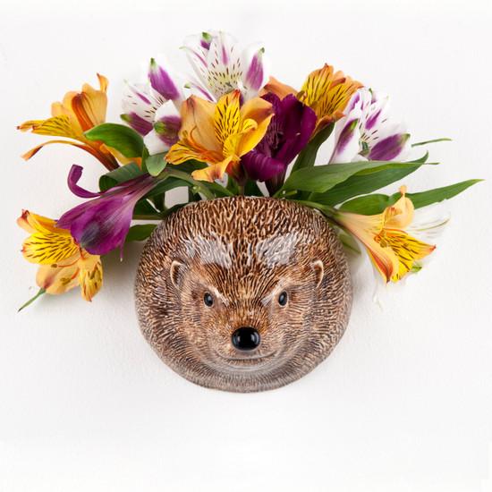 quail ceramics Hedgehog Wall Vase Small
