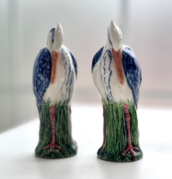 Quail Ceramics Heron Salt And Pepper