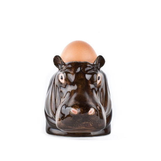 Quail Ceramics Hippo Face Egg Cup